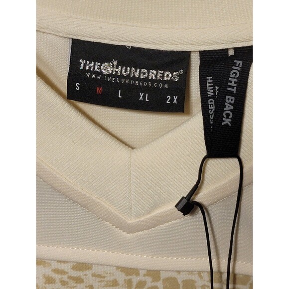 The Hundreds Embroidered Patch V Neck Pullover Shirt Size Medium Polyester - Picture 3 of 3